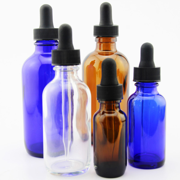 15ml 30ml 60ml 120ml Boston Round Glass Dropper Bottle Purple Essential Oil Dropper Bottle