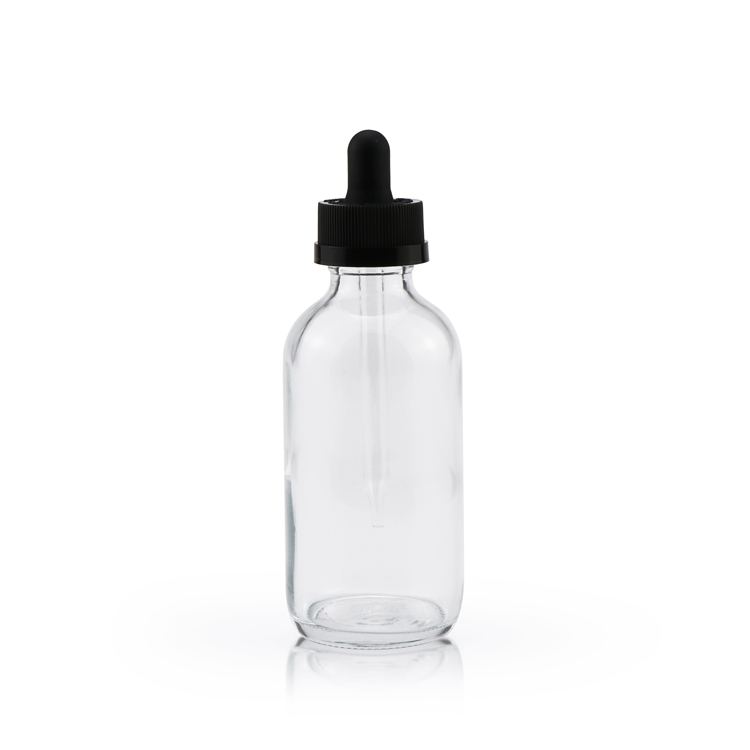 15ml 30ml 60ml 120ml child proof cap flint clear essential oil glass boston round pipette dropper bottles with dropper
