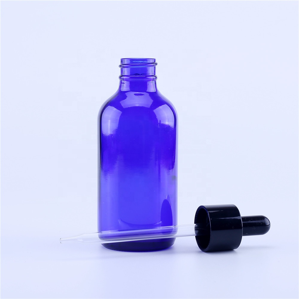 15ml 30ml 60ml 120ml serum Boston round glass bottle essential oil glass bottles with dropper & sprayer lid
