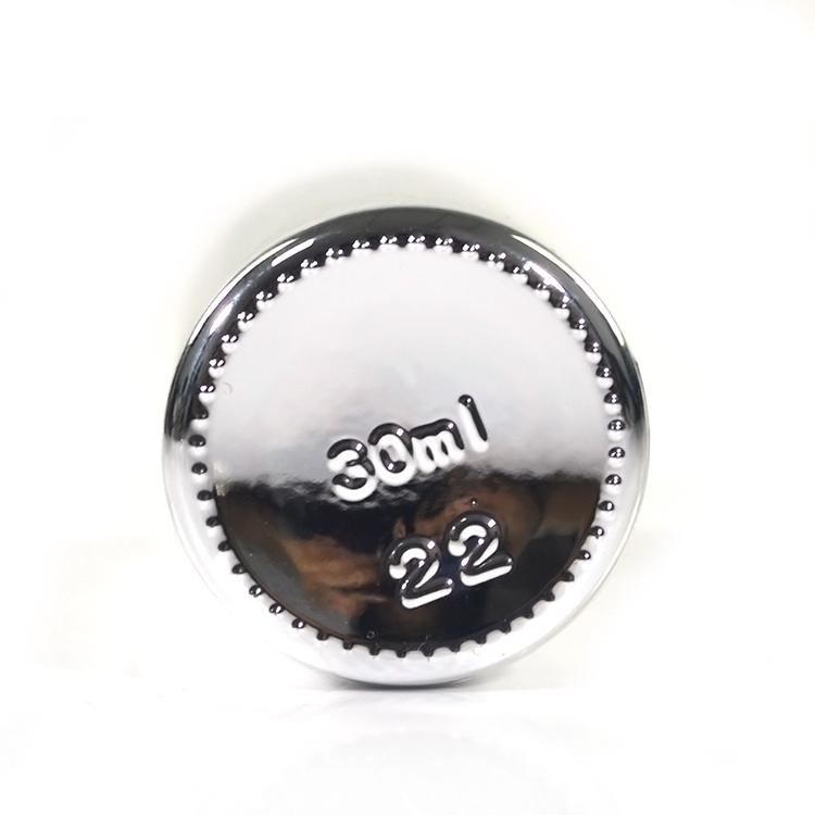 15ml 30ml 60ml 120ml sliver plated glass bottle with dropper for essential oil serum