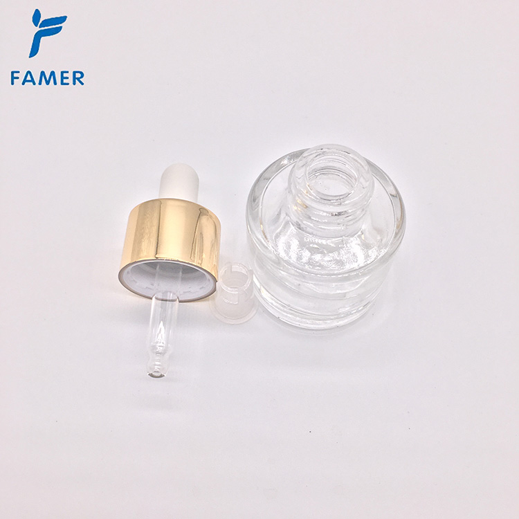 15ml 30ml Glass Dropper Bottle Flat Shoulder Glass Bottle