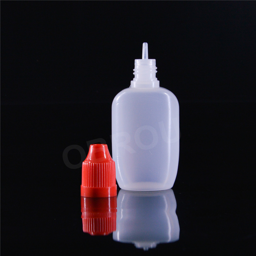 15ml 30ml PE flat plastic eye drop bottles with child safe lock squeeze dropper bottle wholesale