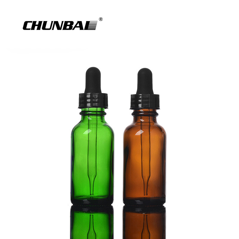 15ml 30ml amber square smoke oil glass bottles with dropper