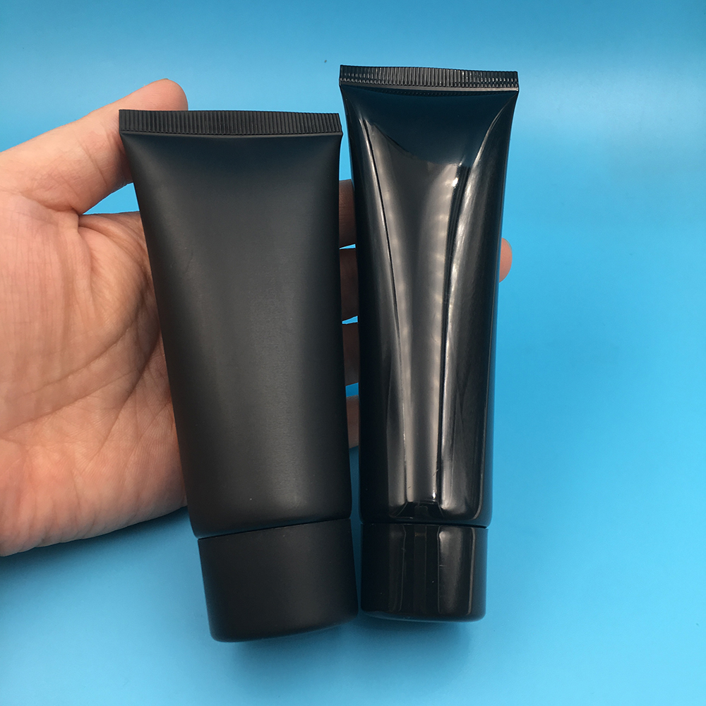 15ml 30ml black cosmetic soft tube face wash cream lotion squeeze tube bottle container butter cream packaging plastic soft tube
