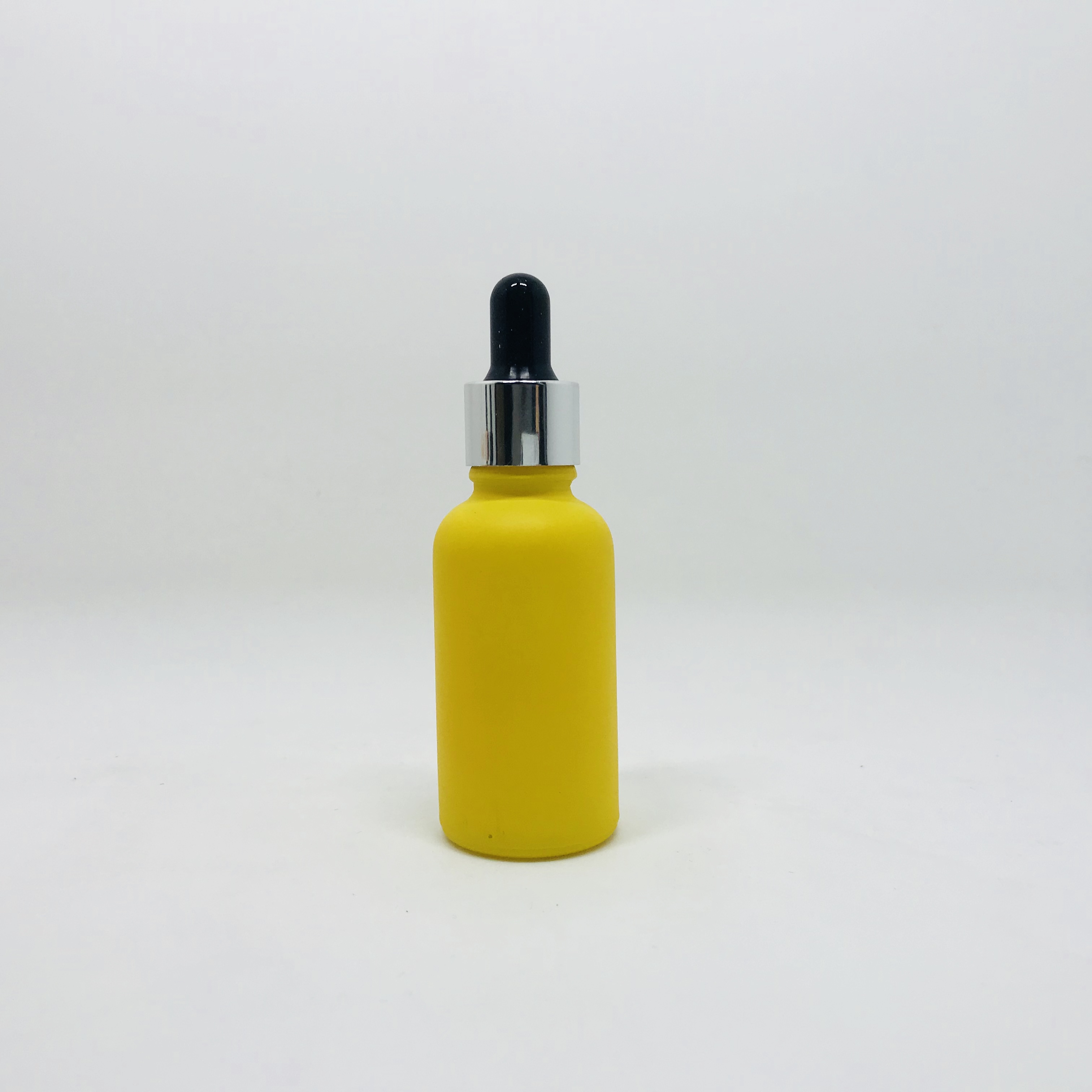 15ml 30ml cosmetic packaging pink frost essential oil glass dropper bottle rose gold pump cap