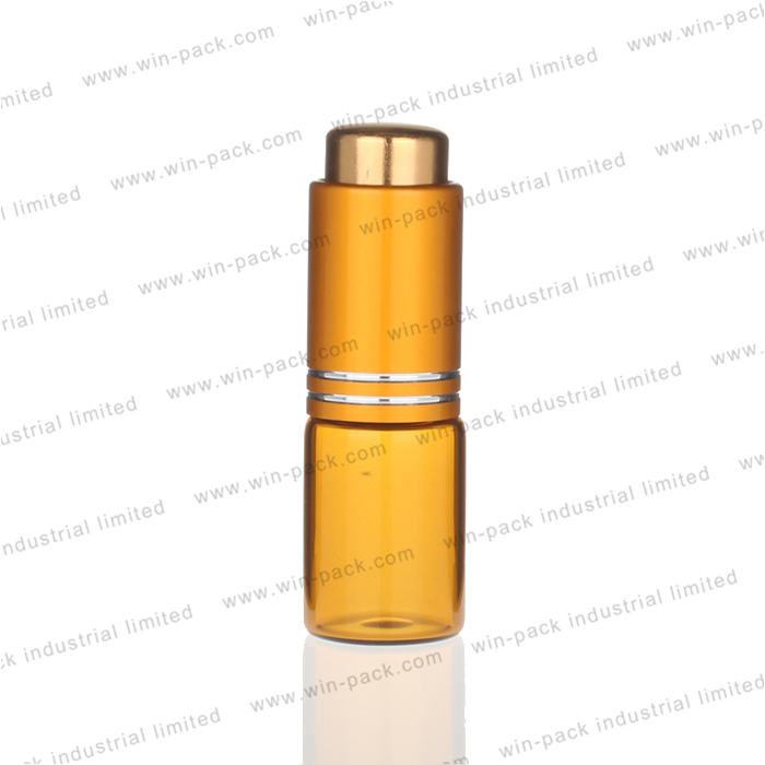 15ml 30ml customize logo blue Glass push press pump dropper tincture bottle with silver aluminum cap