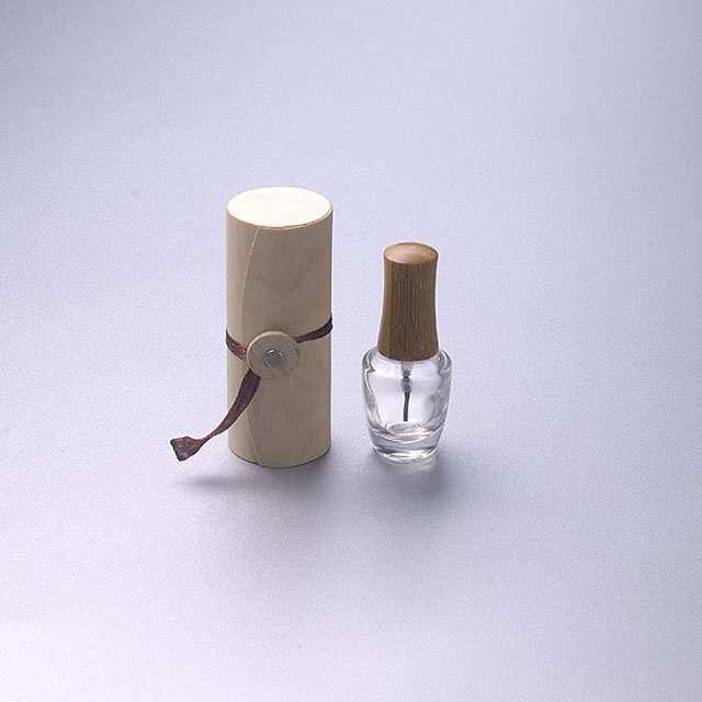 15ml Clear Empty Nail Polish Oil Bottle With bamboo cap