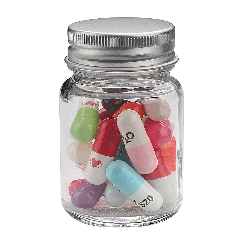 15ml Clear Glass Jars hemp oil, Clear Glass Wax oil/ Economy Jars w/ Gold Metal Caps