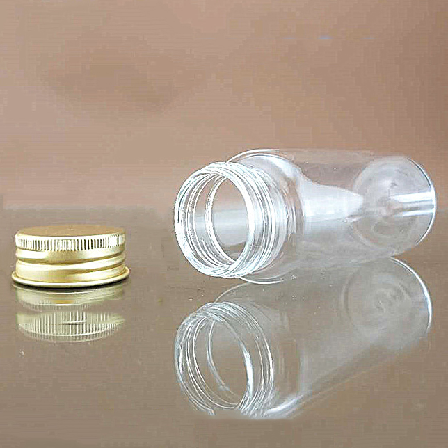 15ml Clear Glass Jars hemp oil, Clear Glass Wax oil/ Economy Jars w/ Gold Metal Caps