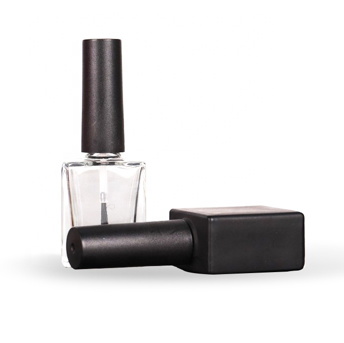 15ml Custom Logo Empty Square Glass Nail Polish Bottles With Brush Gel Nail Polish Bottle