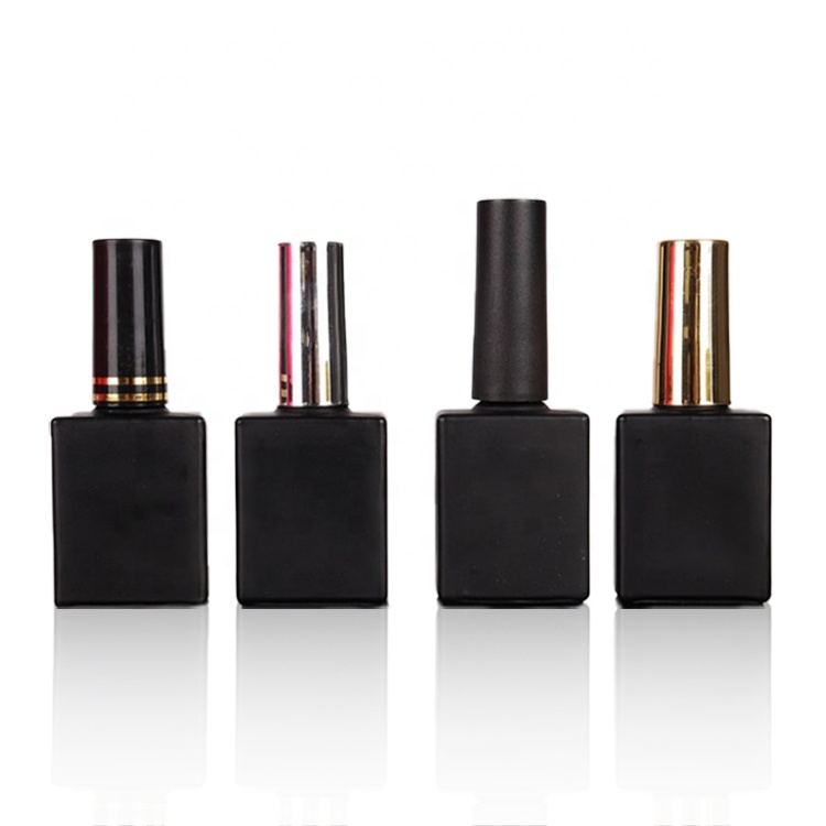 15ml Custom Logo Empty Square Glass Nail Polish Bottles With Brush Gel Nail Polish Bottle
