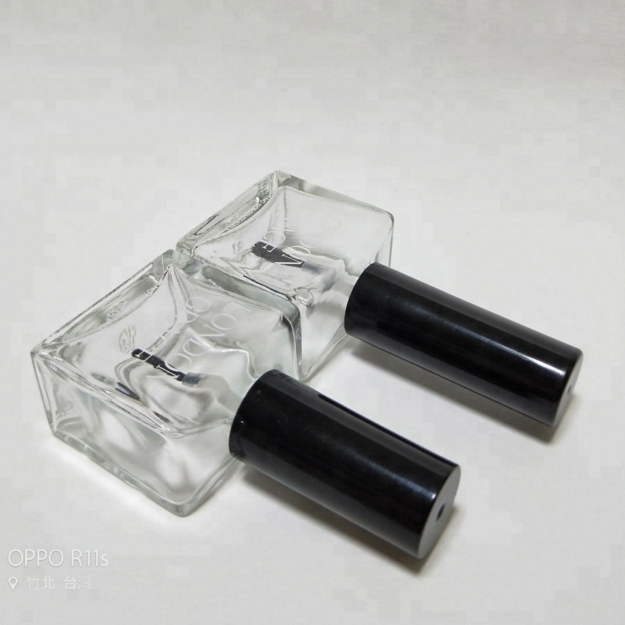 15ml Empty Clear Glass Nail Polish Bottle With Lid Manufacturer
