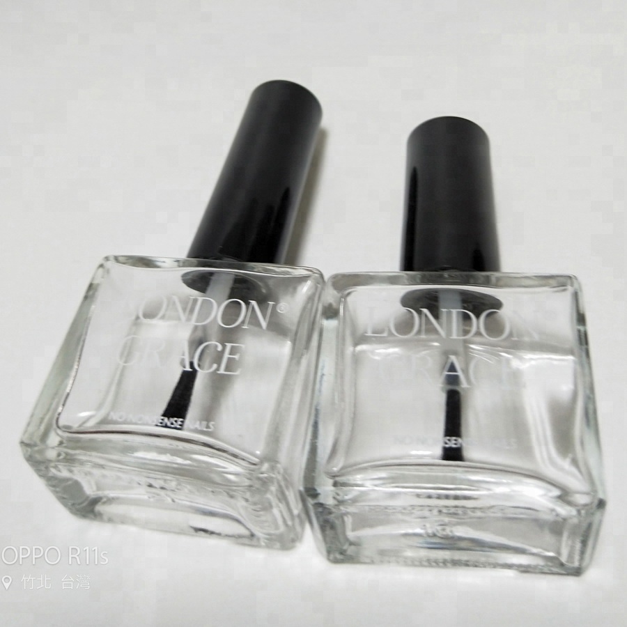 15ml Empty Clear Glass Nail Polish Bottle With Lid Manufacturer