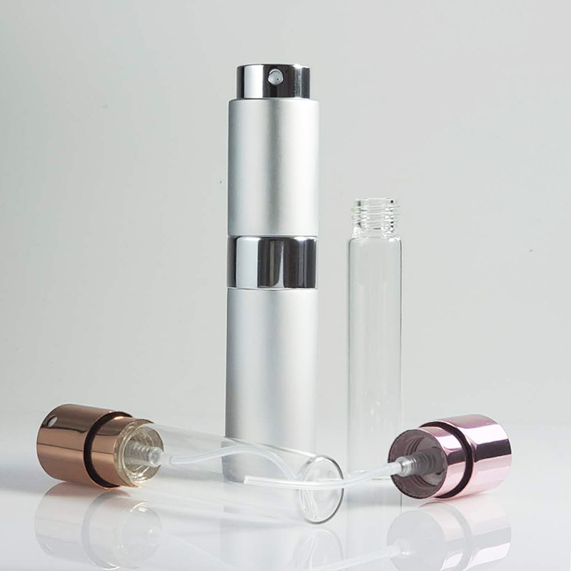 15ml Empty Colorful Refill Aluminum Round 8ml 10ml 20ml Travel Twist Up Perfume Atomizer Spray Bottle