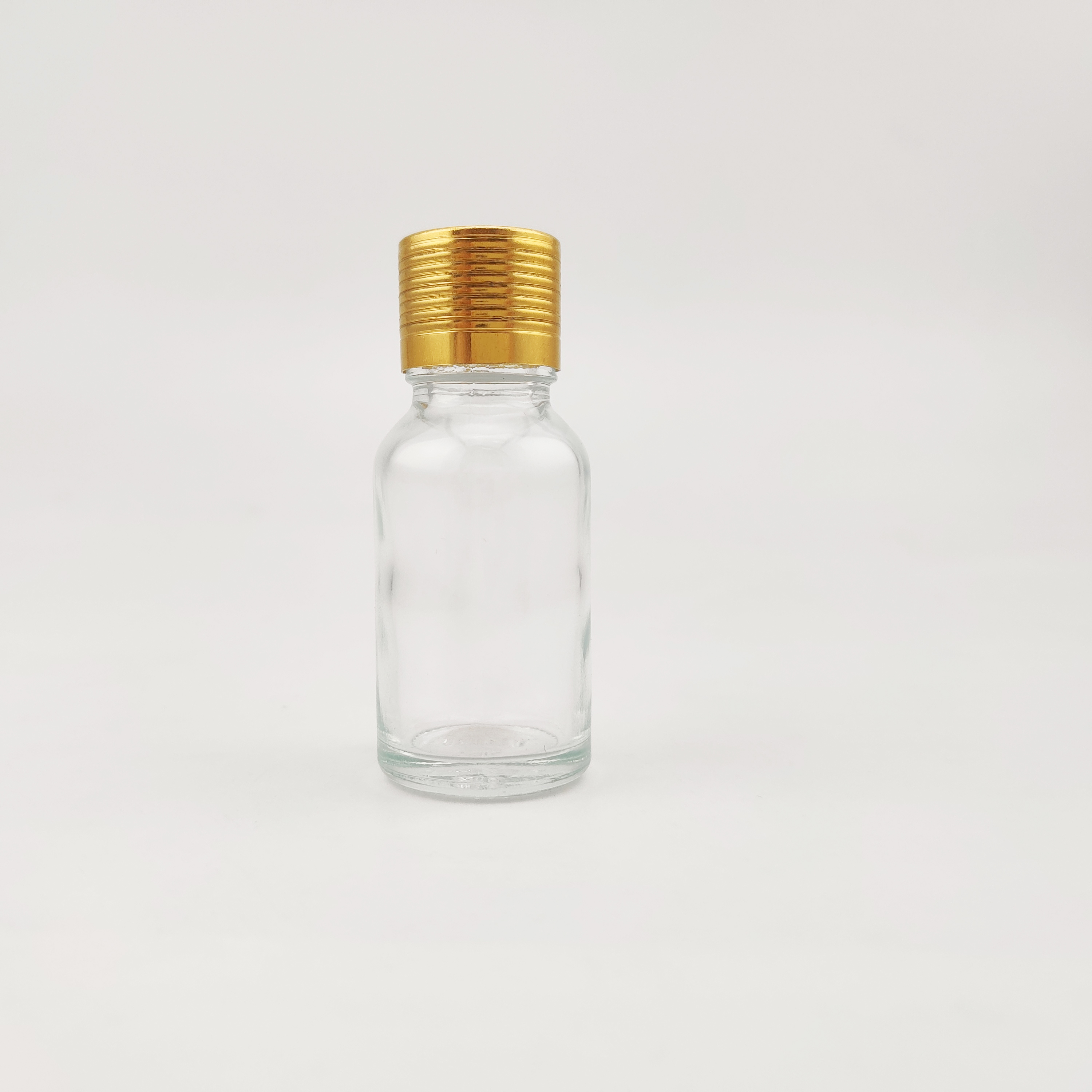 15ml Glass Essential Oil Bottle Clear Essential Oil Bottle with Gold Screw Cap