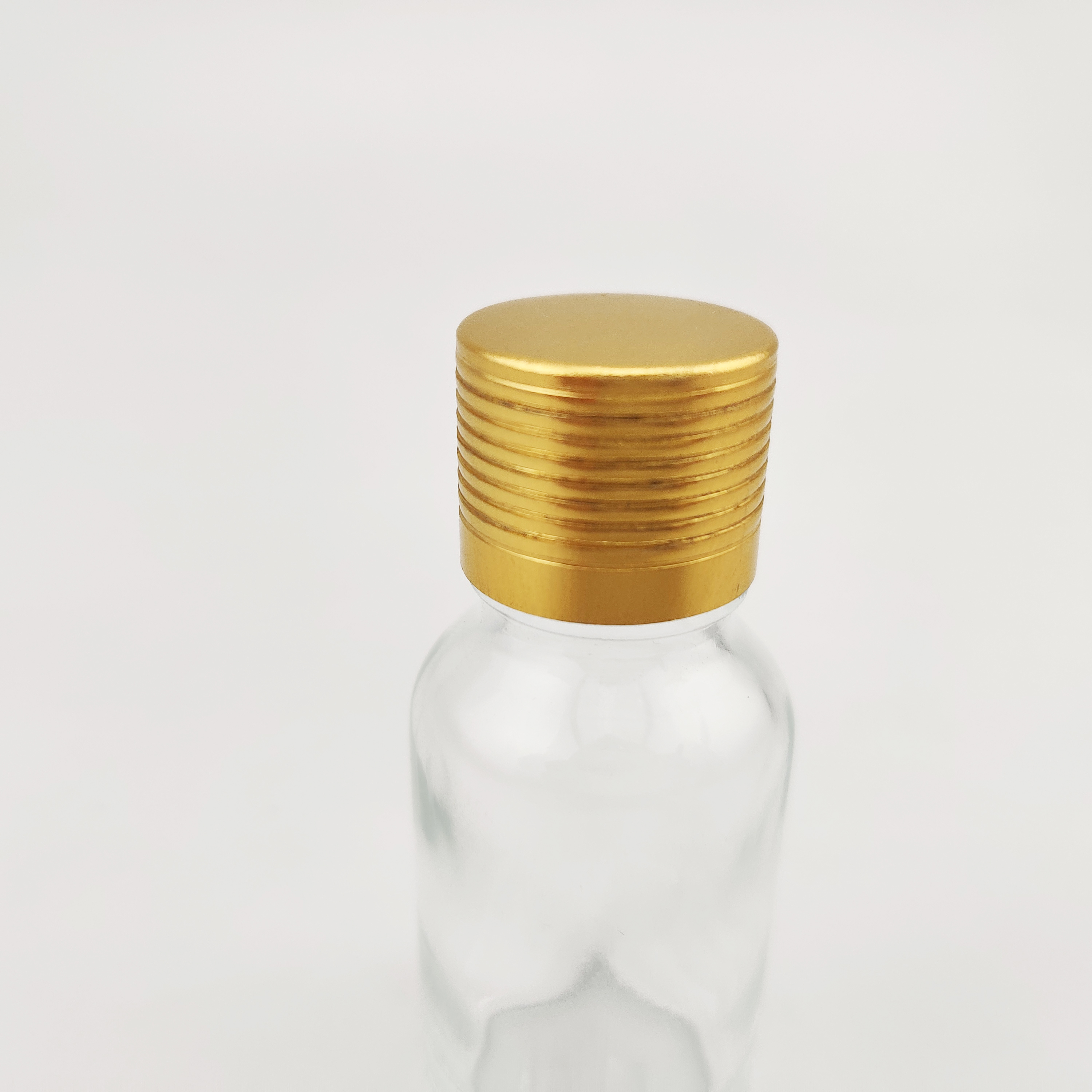 15ml Glass Essential Oil Bottle Clear Essential Oil Bottle with Gold Screw Cap