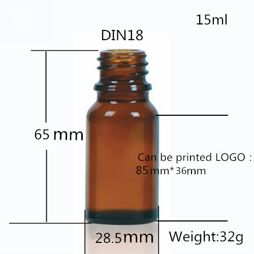 15ml Glass cosmetic dropper bottle for essential oil with dropper cap