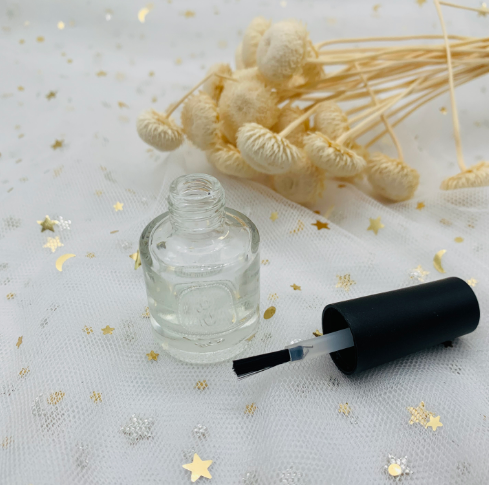 15ml Glue Bottle Brush Glass Round Nail Polish Empty Small Bottle