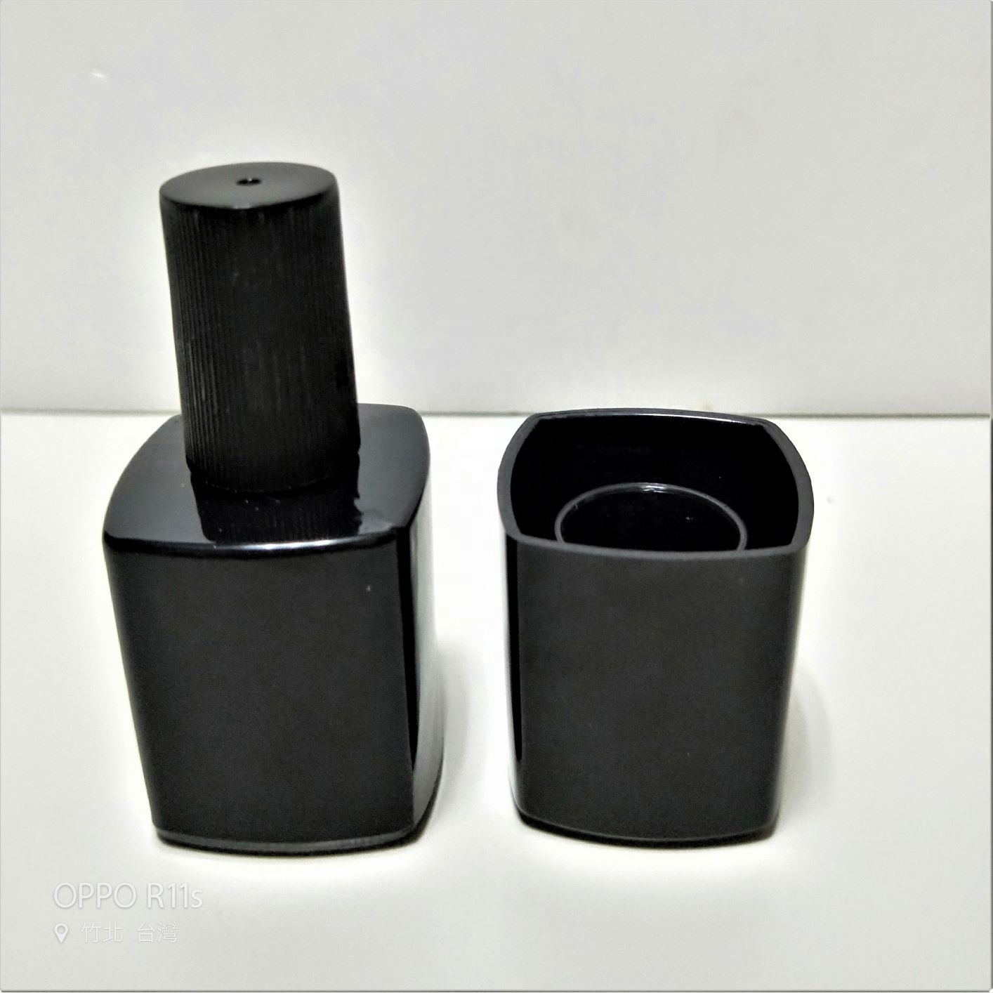 15ml High Quality Black Square Glass Empty Gel Nail Polish Bottle