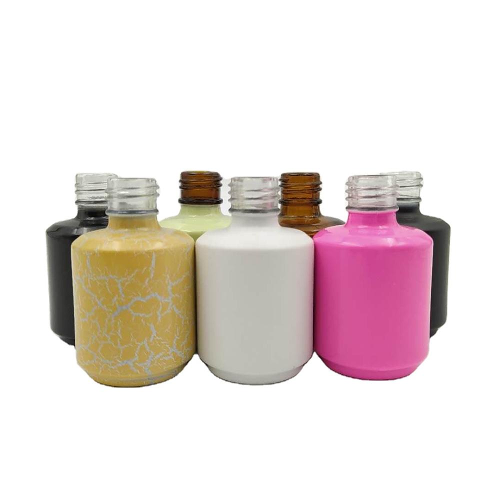 15ml Nail Polish Bottle Hot Sell Empty Fancy Custom Uv Gel Round Glass Personal Care Cap with Brush