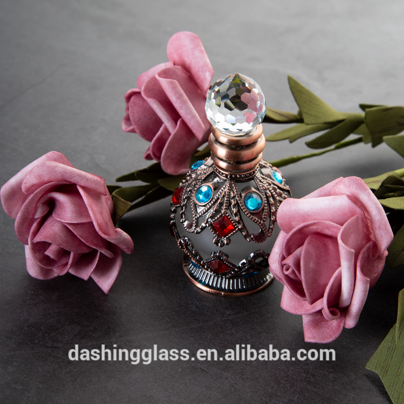 15ml Refillable Arabic Oil Perfume Bottles Botol Parfum Perfume Oil Bottles dubai Oil Perfume Oud Glass Bottles