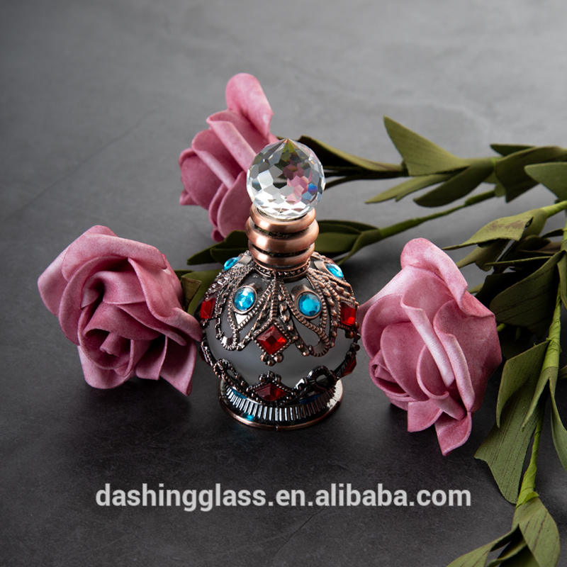 15ml Refillable Arabic Oil Perfume Bottles Botol Parfum Perfume Oil Bottles dubai Oil Perfume Oud Glass Bottles