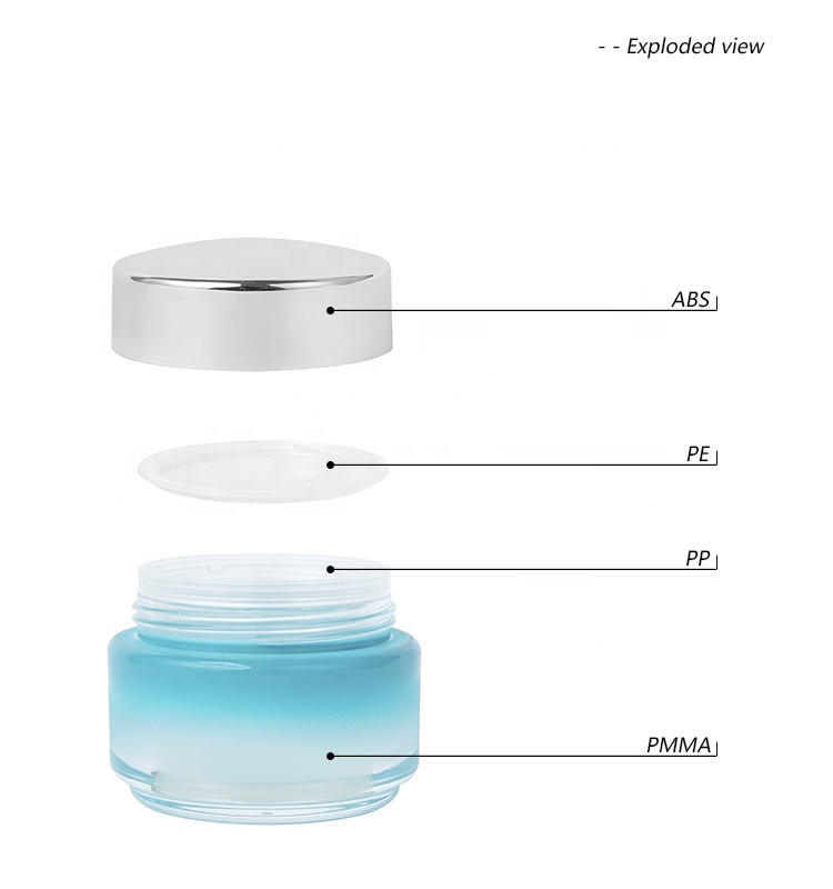 15ml Round Acrylic Cosmetic Cream Jar Empty Plastic Jars Wholesale