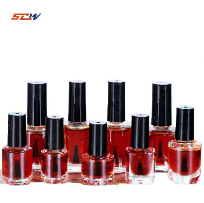 15ml Round Cap Brush Bottle Nail Remover Glue Water Bottle Small Empty Bottle