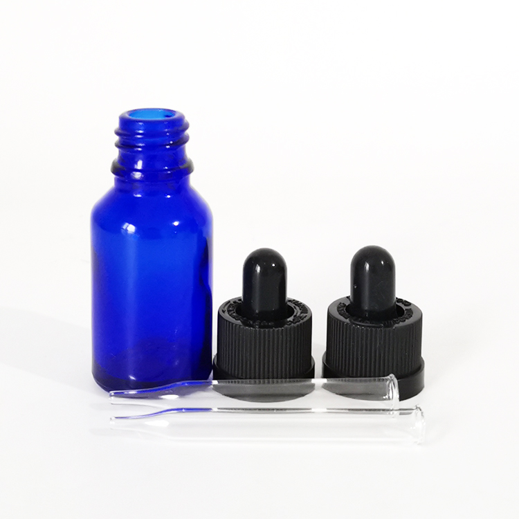 15ml YB high quality blue essential oil glass bottle with cap