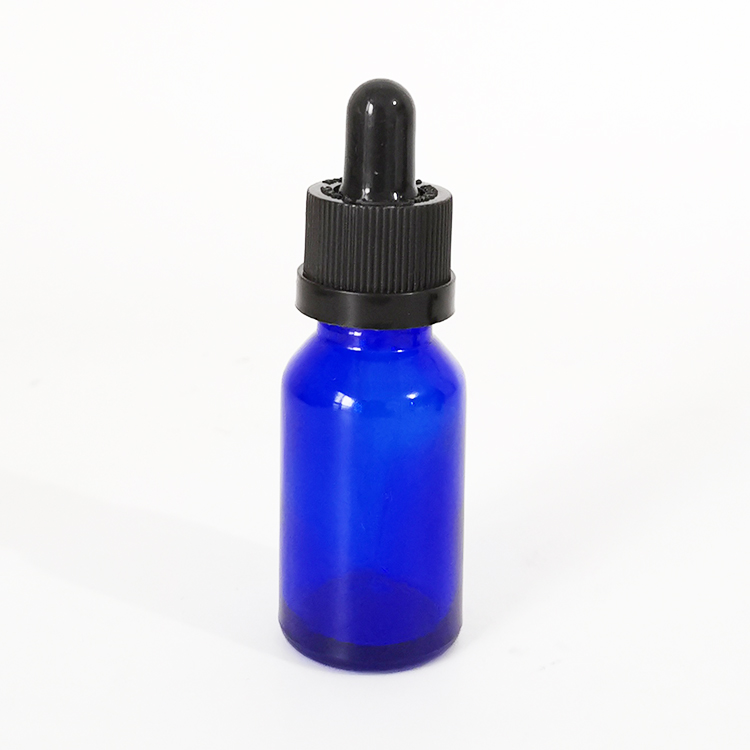 15ml YB high quality blue essential oil glass bottle with cap