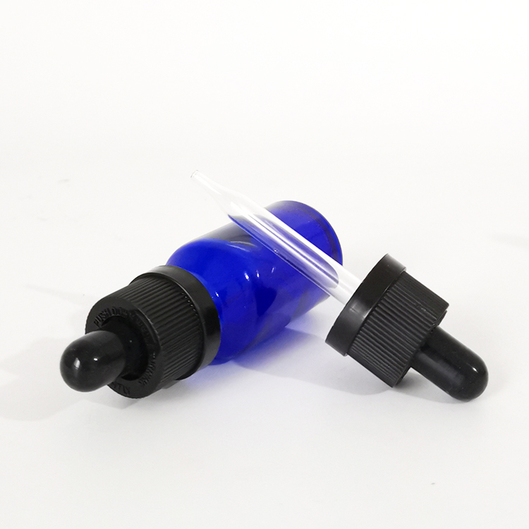 15ml YB high quality blue essential oil glass bottle with cap