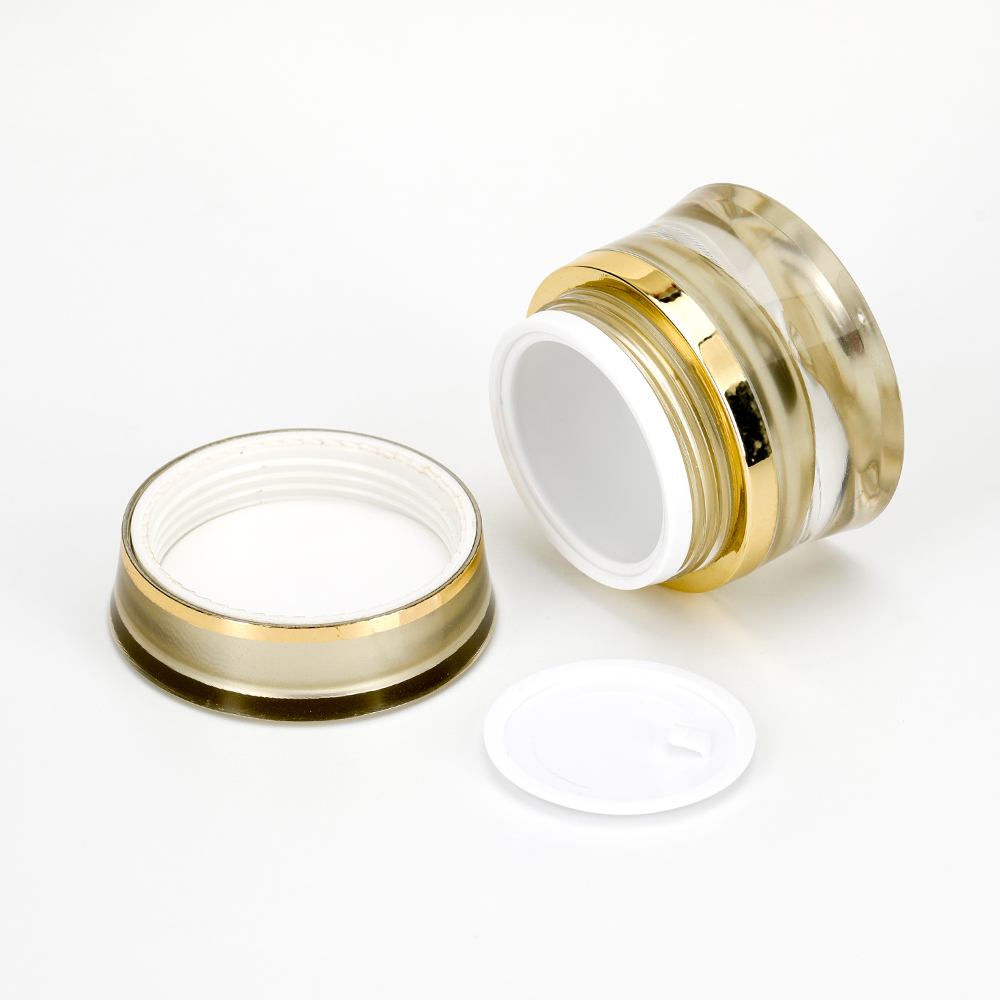 15ml acrylic cosmetic pot for packing skincare cream OEM jar printing logo