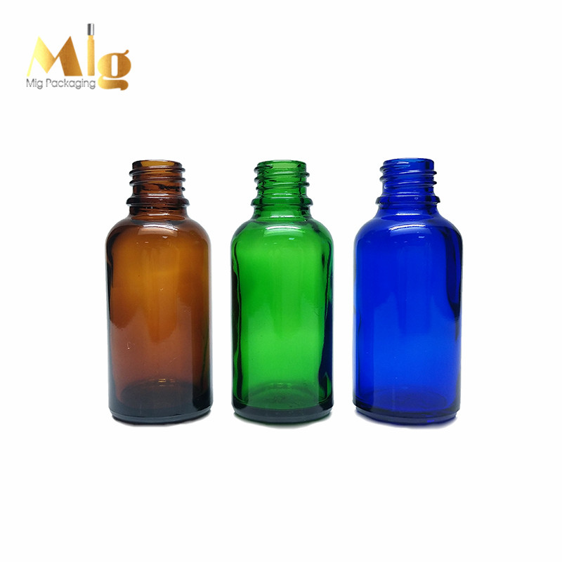 15ml amber frosted dropper glass bottle