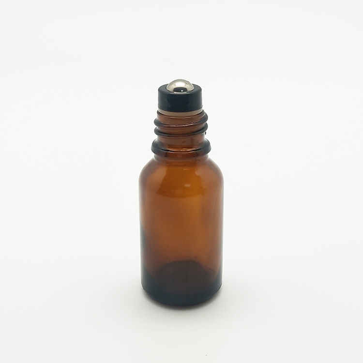 15ml amber glass customized rollerball bottle for essential oil