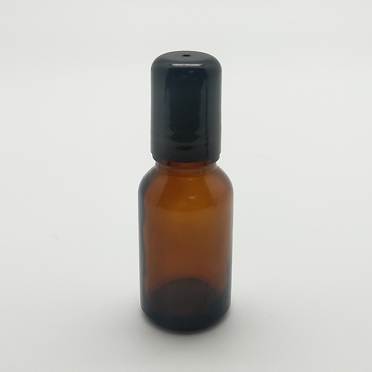 15ml amber glass customized rollerball bottle for essential oil