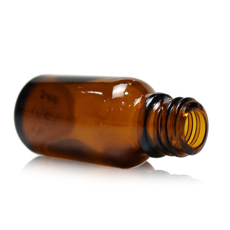 15ml amber glass essence essential oil bottle with black lid cosmetic packaging essential oil bottle glass jars and bottles