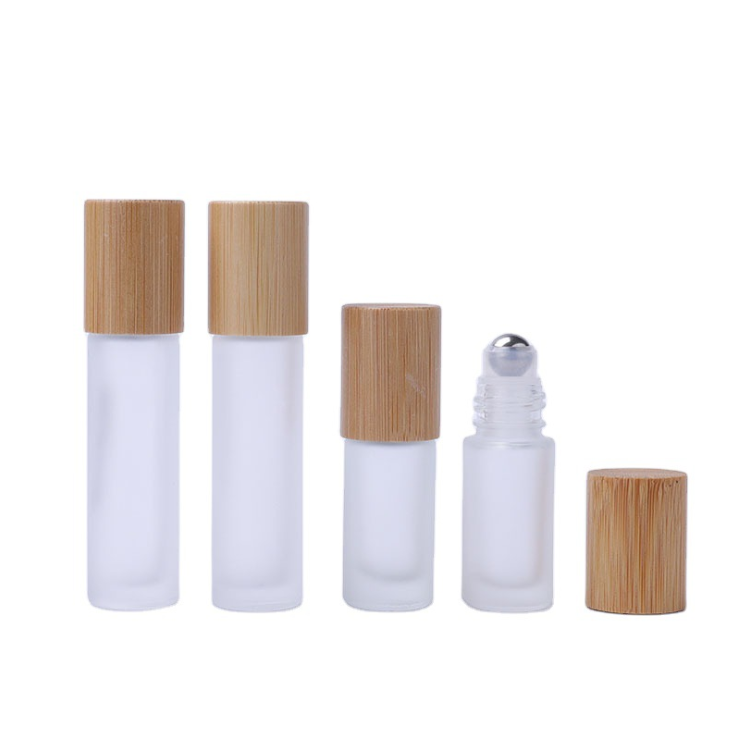 15ml amber glass roll on perfume roller bottle with mental roller ball