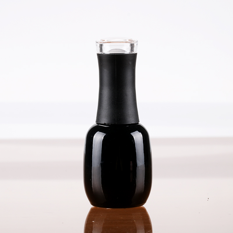 15ml black empty glass bottles wholesale for nail polish uv gel custom plastic models pot