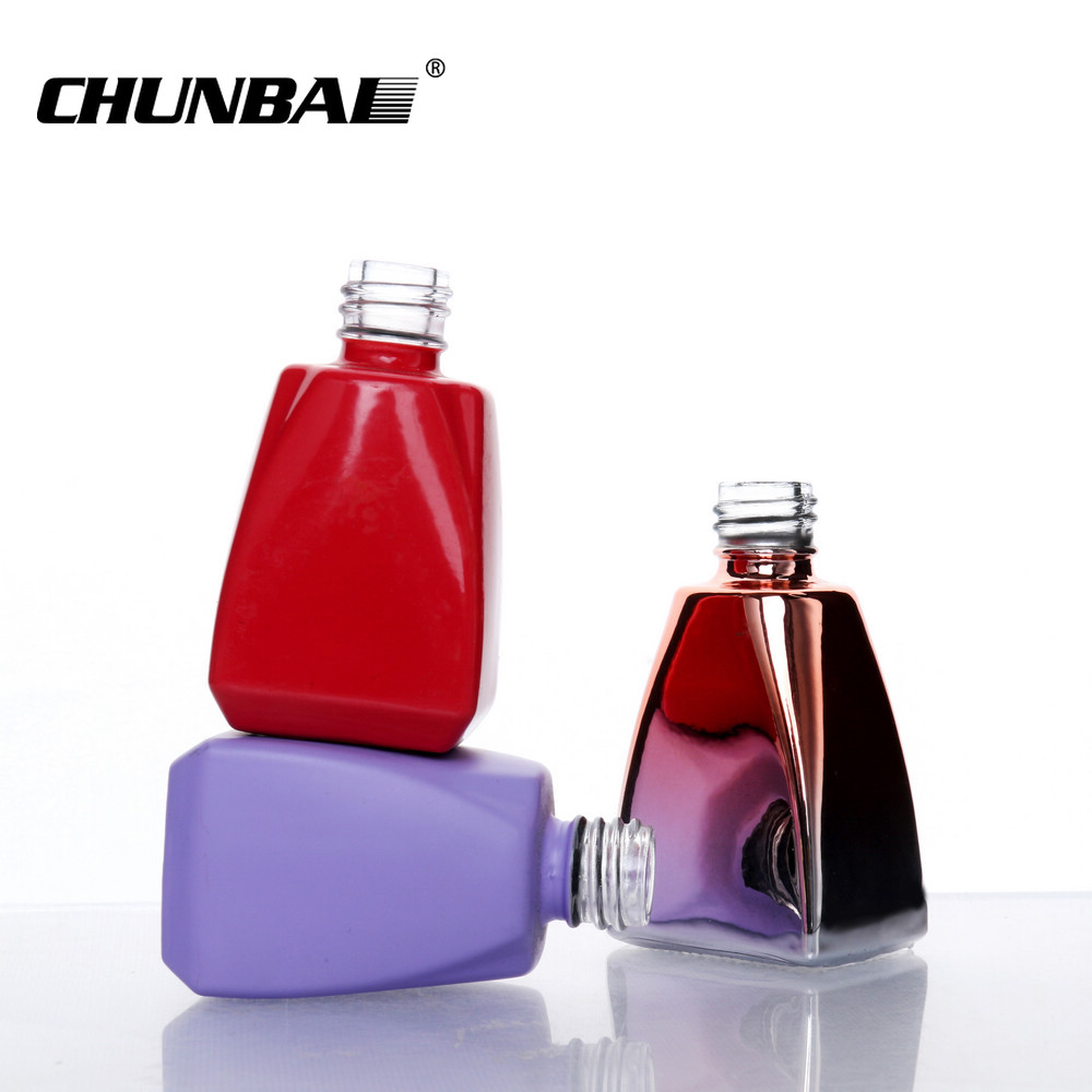 15ml brush cap empty color glass nail polish bottles