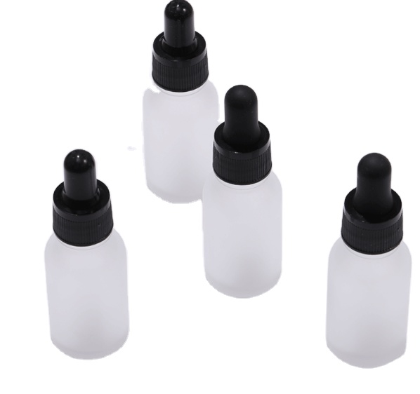 15ml clear frosted fine oil bottle