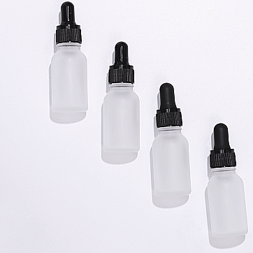 15ml clear frosted fine oil bottle