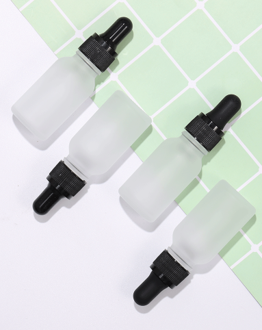 15ml clear frosted fine oil bottle