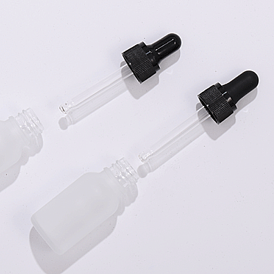 15ml clear frosted fine oil bottle