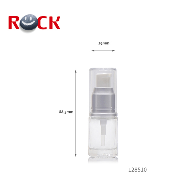 15ml clear glass screw bottle for lotion cream with serum spray