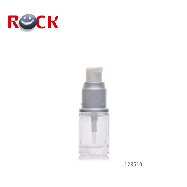15ml clear glass screw bottle for lotion cream with serum spray