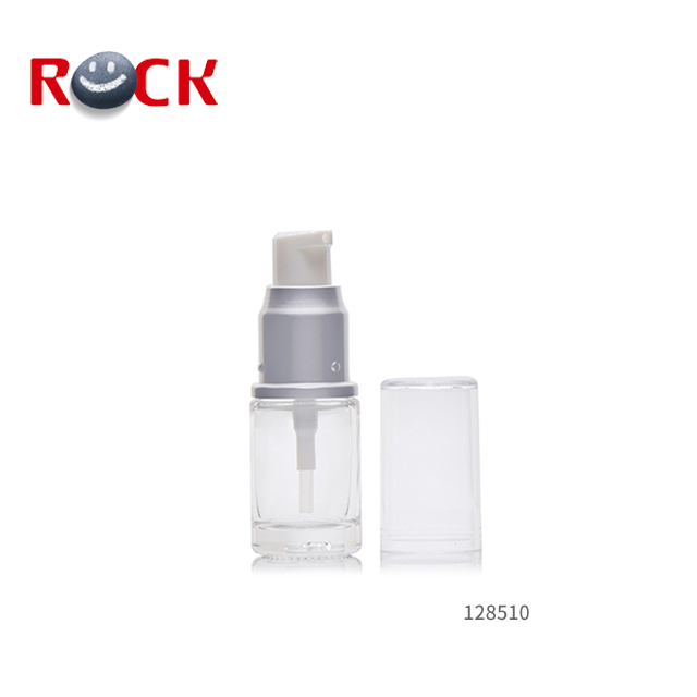 15ml clear glass screw bottle for lotion cream with serum spray