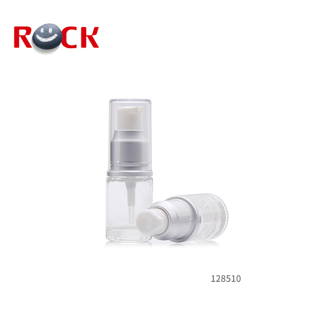 15ml clear glass screw bottle for lotion cream with serum spray