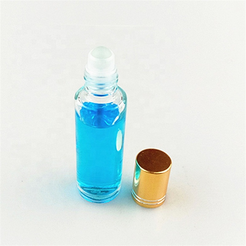 15ml clear round empty perfume bottle glass roll on bottles essential oil roll on glass bottles