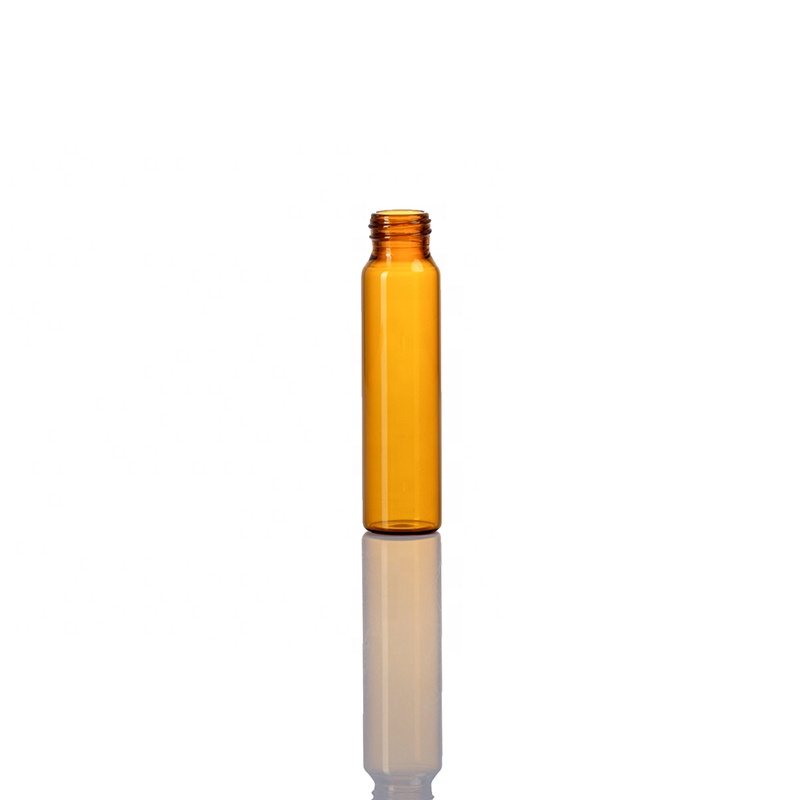 15ml clear screwed glass vial customized printing logo injection vial cosmetic bottle