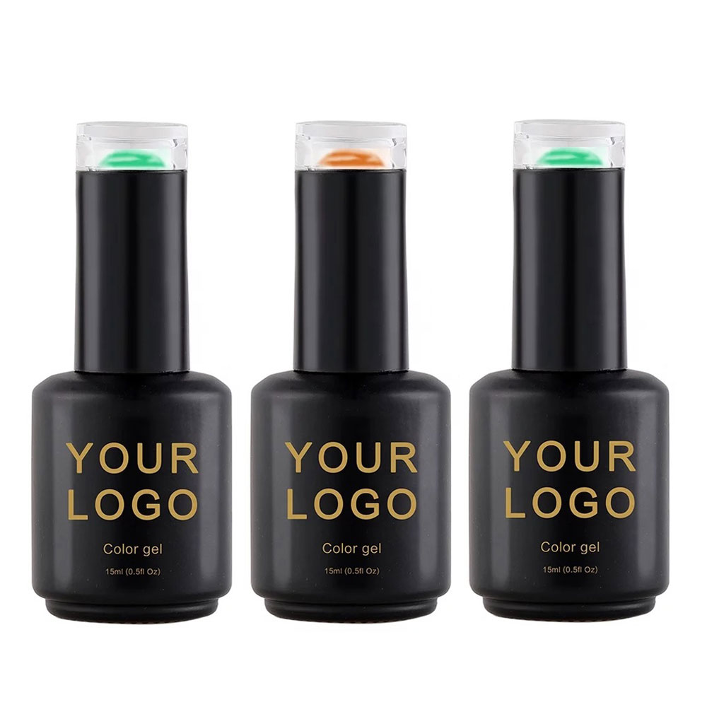15ml custom white round empty nail polish glass bottle oem odm uv gel polish container